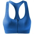 thumbnail image 1 of Bigersell Tank Tops with Built in Bras Comfortable Bras for Women Running Girl Sports Bra Soft Bra Style B59 Push up Bras for Women Soft Bra Camisoles With Built In Bra Hook & Eye Bra Closure , Blue M, 1 of 2