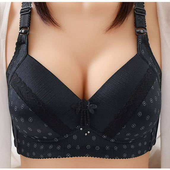 Bigersell Tank Tops with Built in Bras Summer Bras for Women No Underwire Lace Bra Style R3966 V-Neck Padded Bras Hook and Eye Bra Closure Women's Plus Size Tube Tops Bra Black S