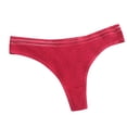 thumbnail image 1 of Bigersell Thermal Underwear for Women Clearance Womens Underwear Thong Briefs Panty Style P-1010 Polyester Bikini Panties Ladies Thongs Briefs High Waist Women's Panties Red S, 1 of 4