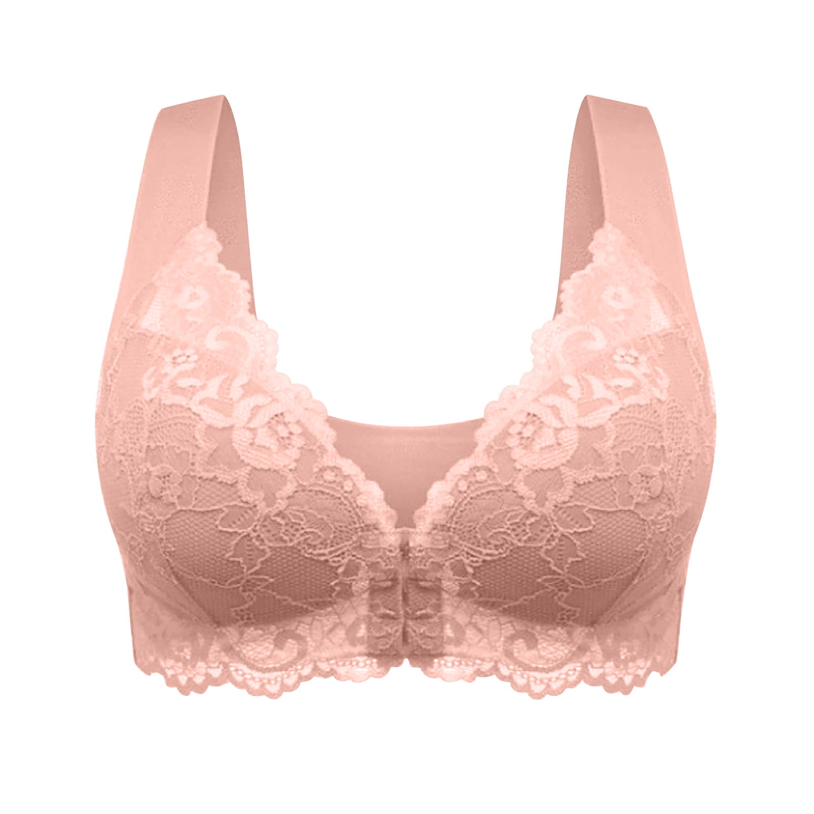 Bigersell Push up Bras Summer Lace Bras for Women No Underwire Bra Style  B2252 V-Neck Pullover Bras Pull-On Bra Closure Juniors Size Womens Bras
