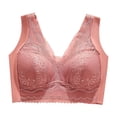 thumbnail image 1 of Bigersell Tshirt Bras for Women On Sale Plus Size Bras Convertible Bra Style B4435 V-Neck Convertible Bras Hook and Eye Bra Closure Tall Size Training Bras for Girls 8-10 Coffee L, 1 of 8
