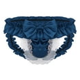 thumbnail image 1 of Bigersell Underwear Sets for Women Clearance Womens Plus Size Underwear High Cut Panty Style P-206 Cotton Boyshort Panties Ladies Thong Underwear Briefs Mid Waist Women's Briefs Navy XL, 1 of 4
