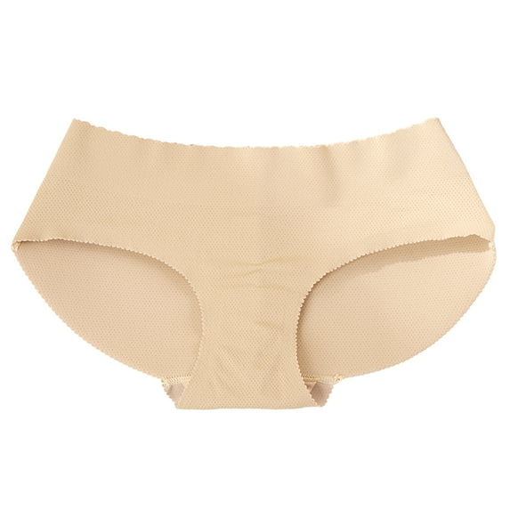 Bigersell Underwear Women Clearance Postpartum Underwear Tangas Panty Style P-834 Spandex Shaping Panties No Show Thongs Ladies Briefs High Waist Women's Panties Beige S