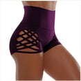 thumbnail image 1 of Bigersell Underwear Women Clearance Womens Plus Size Underwear Boy Shorts Panty Style P-1230 Cotton Plus Size Panties Cotton Thongs Ladies Briefs Mid Waist Women's Bikini Panties Purple XXL, 1 of 5