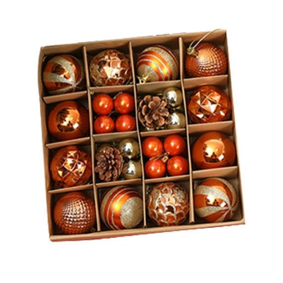 Bigersell Vintage Christmas Ornaments Deals 42pcs Ornaments for Christmas Trees Christmas Ball Stylish Style A-74 Wedding Christmas Tree Ball Ornaments Set A
