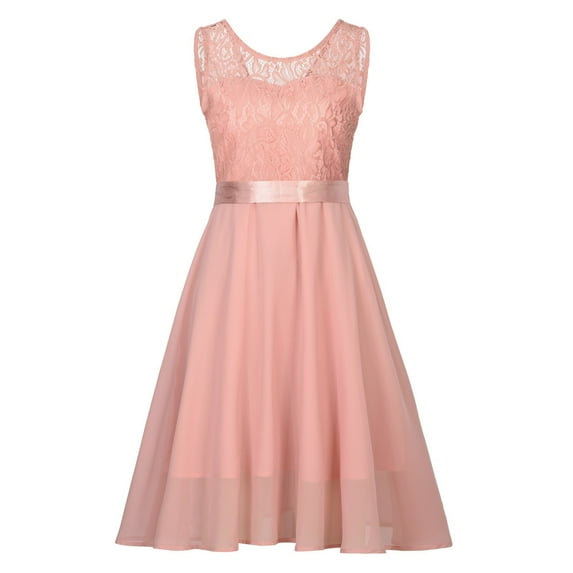 Bigersell Vintage Dresses for Women Zipper Lace Off Shoulder Sleeveless Round Neck Dress Princess Mini Dress Regular Boho Dress Style 20809, Female Knee Length Dresses S