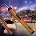 thumbnail image 1 of Bigersell Windproof Straight Flame Lighter - Refillable Butane Torch Lighters for Candle, BBQ, Multi-Purpose Cooking Torches, A, 1 of 5