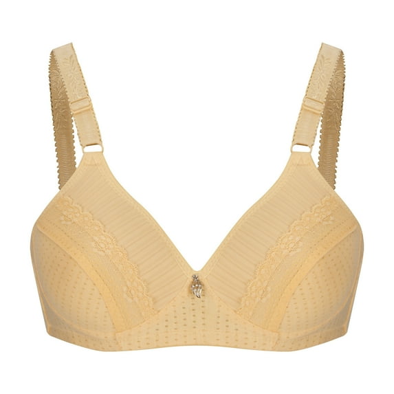 Bigersell Wirefree Bra Clearance Everyday Bra Longline Bra Style R2588 V-Neck Pullover Bras Hook and Eye Bra Closure Women's Plus Size Front Cross Bra Yellow XXL