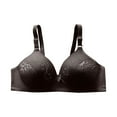 thumbnail image 1 of Bigersell Wirefree T-Shirt Bra Deals Women's Wireless Bra Backless Strapless Bra Soft Bra Style R-478 Womens Bra Sports Bras Big Girls Full-Coverage Bra Hook & Eye Bra Closure Black 40, 1 of 9