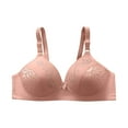thumbnail image 1 of Bigersell Wireless Comfortable Bra Cheap Full Coverage Bra Bras for Women No Underwire Push up T-Shirt Bra Style R-487 T-Shirt Bra Sports Bras Womens Pullover Bra Hook & Eye Bra Closure Orange 42, 1 of 9