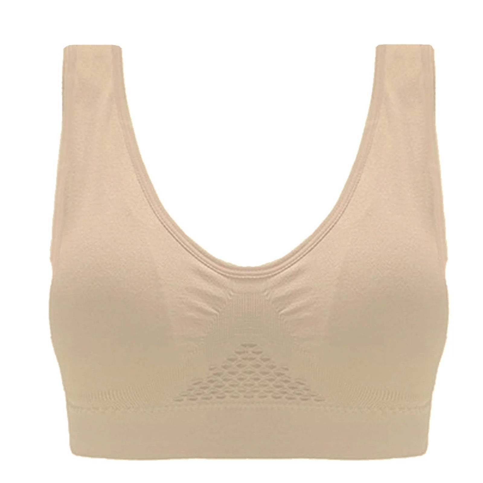 Bigersell Wireless Push up Bras for Women Summer Wireless Bras with Support  and Lift Molded Bra Style B4880 V-Neck No Underwire Bras Pull-On Bra  Closure Big Girls Plus Size Balconette Bras Beige