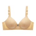 thumbnail image 1 of Bigersell Wireless T-Shirt Bra for Women Push up Bras No Underwire Ladies Comfortable Bras Padded Bralette Female Wire-Free Bra Style-D40, Womens Lounge Bras Q-Beige XL, 1 of 2