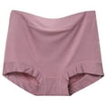 thumbnail image 1 of Bigersell Woman Underwear Clearance Womens Underwear Packs Cheeky Panty Style P-56 Nylon Period Panties Thong Briefs Mid Waist Women Cheeky Panties Rose Gold XXL, 1 of 3