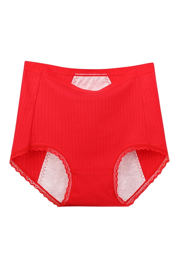 Woman Underwear Cotton Clearance Cotton Panties Women Briefs Panty Style P-1564 Polyester Cheeky Panties Ladies Thongs Briefs High Waist Women's Panties Red 3Xl