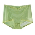 thumbnail image 1 of Bigersell Womans Underwear Clearance Period Underwear G-Strings Panty Style P-1672 Nylon Brief Panties Cotton Thong Briefs Mid Waist Women's Bikini Panties Green XXL, 1 of 3