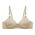 thumbnail image 1 of Bigersell Women Bra Full-Coverage Clearance Women Button Front Bra Molded Bra Style R394 V-Neck Back-Smoothing Bras Hook and Eye Bra Closure Women's Plus Size Sports Bras High Support Green 3XL, 1 of 3