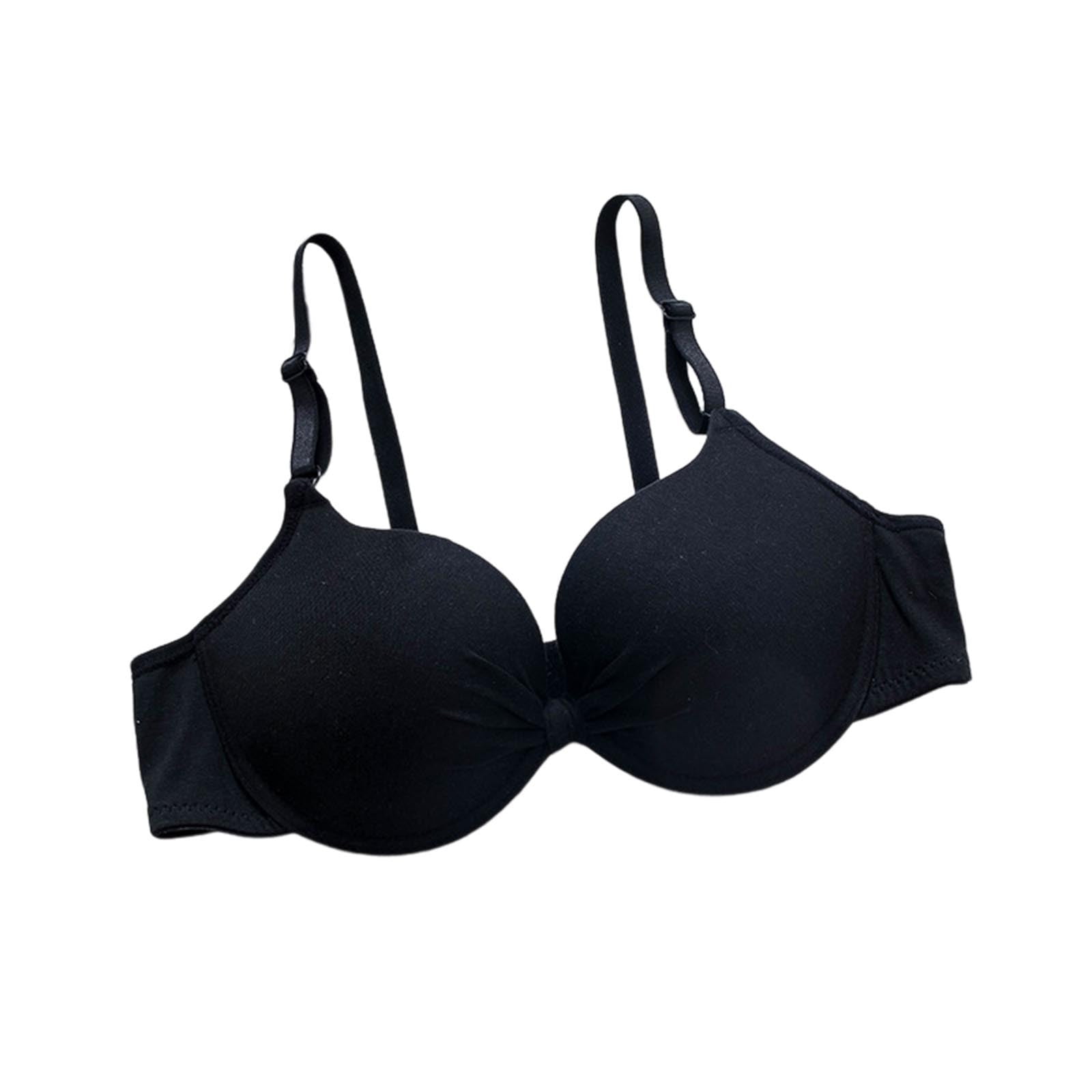 Full Figure Bras for Women Plus Size Push Up Wireless Bra for Women  Silicone Soft Support Plus Size Bras for Women Black at  Women's  Clothing store