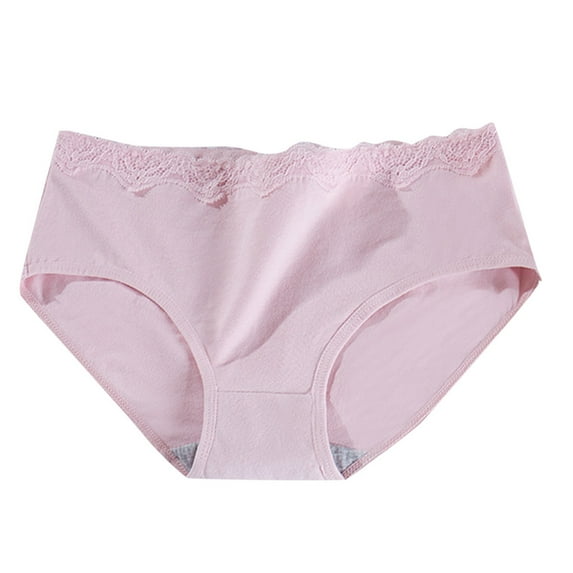 Bigersell Women Cotton Underwear Clearance Open Crotch Panties Bikini Panty Style P-507 Polyester Cheeky Panties Seamless Thongs Ladies Briefs High Waist Women's Panties Pink M