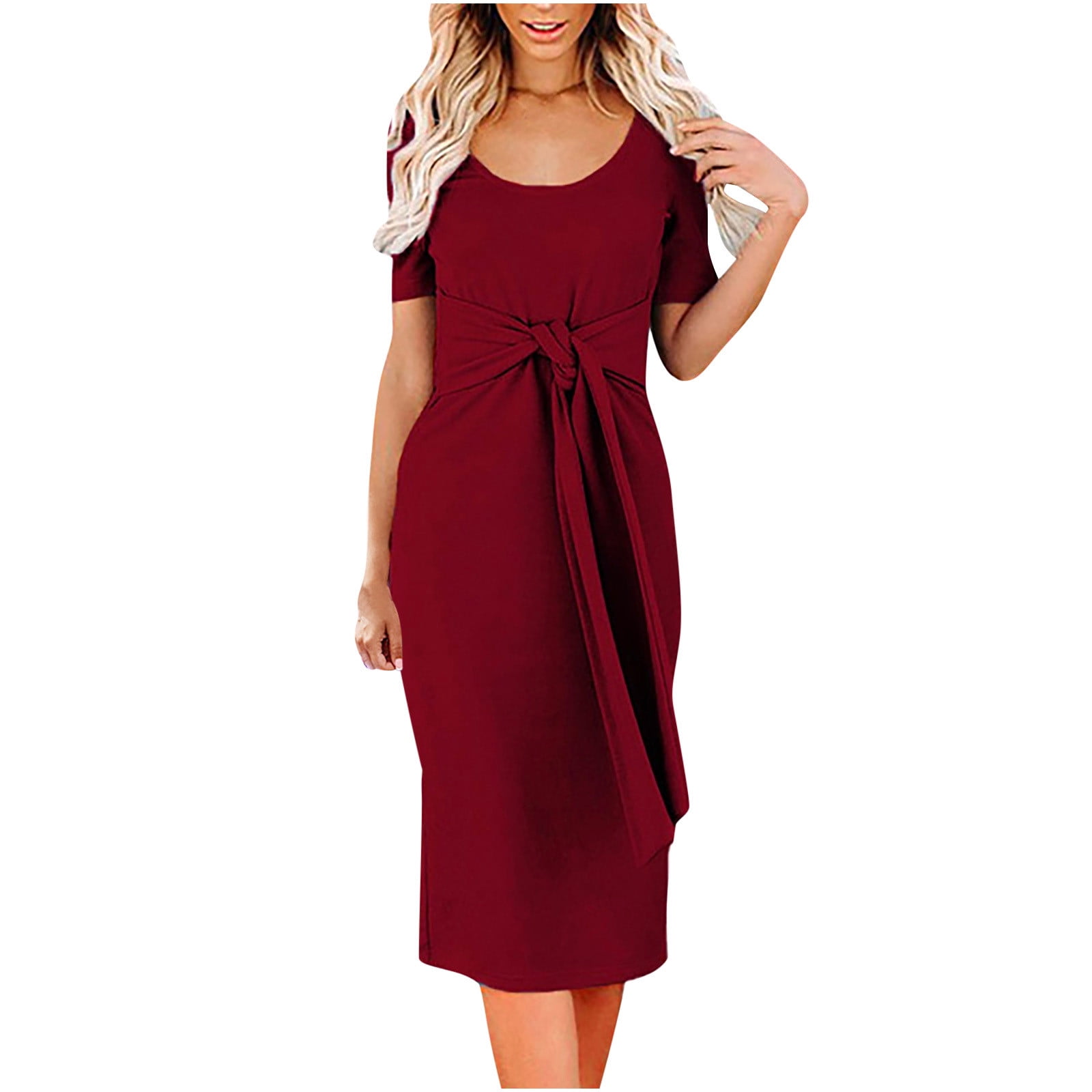 Bigersell Women Dresses for Special Occasions Fashion Women Butterfly Printed VNeck Short