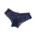 thumbnail image 1 of Bigersell Women Panties Clearance Women's Panties Tangas Panty Style P-1768 Spandex Thong Panties Ladies Thong Underwear Briefs High Waist Women's Panties Blue One Size, 1 of 3
