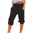 thumbnail image 1 of Bigersell Women Shaping Bootcut Pants Full Length Women's Loose Wide Leg Pants Cotton Linen Trousers Straight Pants Casual Pants Baggy Jeans for Ladies, 1 of 8