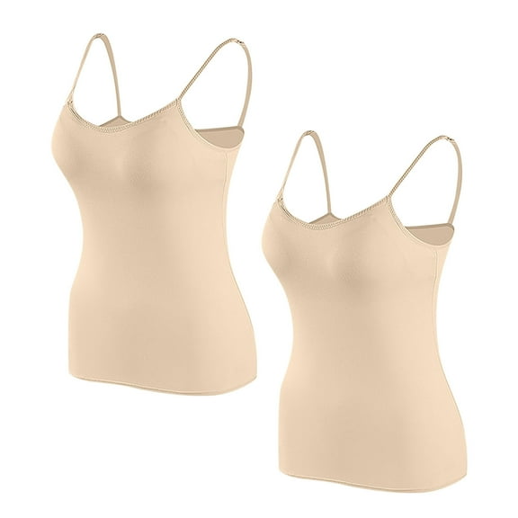 Bigersell Women Sports Bra Discouts Womens 2pc Sports Bra Wirefree Padded Medium Impact Yoga Bras Gym Running Workout Tank Tops for Workout Sleeping Traveling Balconette Bra Style F-169 Beige XL