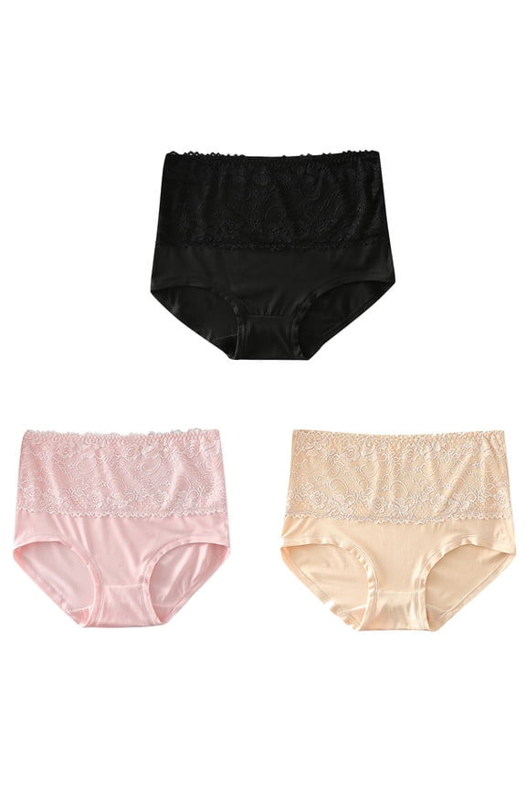 Women Underwear Clearance Boyshort Underwear Women High Cut Panty Style P-1261 Cotton Plus Size Panties Thongs Ladies Briefs Mid Waist Women's Briefs Multicolor L