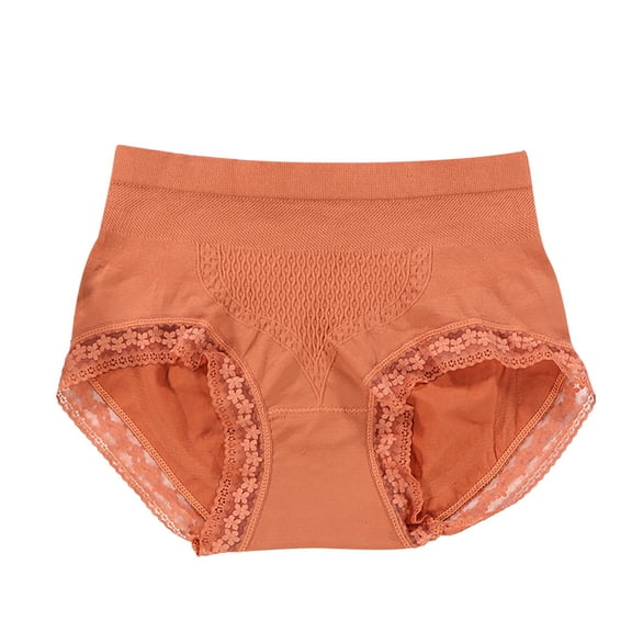 Bigersell Women Underwear Clearance Cute Panties G-Strings Panty Style P-5 Nylon Period Panties Cotton Thong Briefs Mid Waist Women's Bikini Panties Brown F