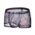 thumbnail image 1 of Bigersell Women Underwear Clearance Open Crotch Panties Thong Panty Style P-1524 Nylon Period Panties Thongs Ladies High Waist Briefs Mid Waist Women's Briefs Blue M, 1 of 5