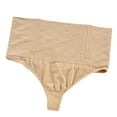 thumbnail image 1 of Bigersell Women Underwear Cotton Clearance Womens Underwear High Cut Panty Style P-651 Cotton Plus Size Panties Thongs Ladies Briefs Mid Waist Women's Briefs Beige L, 1 of 7