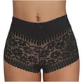 thumbnail image 1 of Bigersell Women Underwear Seamless Clearance Underwear Women High Cut Panty Style P-1434 Cotton Plus Size Panties Thong Panties Briefs Mid Waist Women's Briefs Black XL, 1 of 8