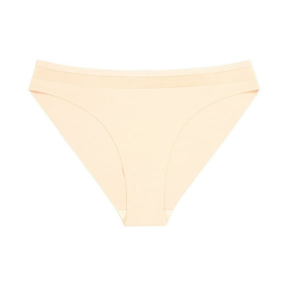 Bigersell Women Underwear Seamless Clearance Sheer Panties Thong Panty Style P-1669 Nylon Period Panties Cotton Thongs Briefs Mid Waist Women's Briefs Beige XL