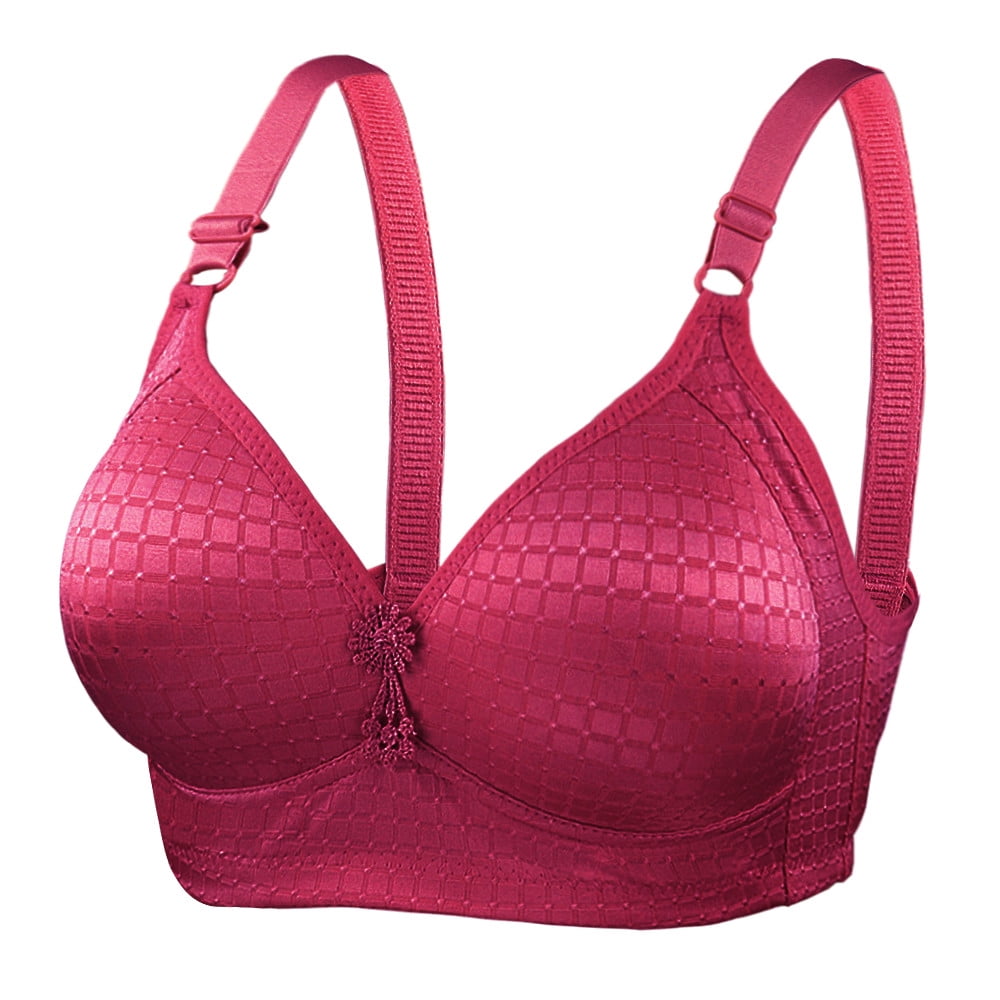 Bigersell Women Wireless Full-Coverage Bra with Comfort Strap