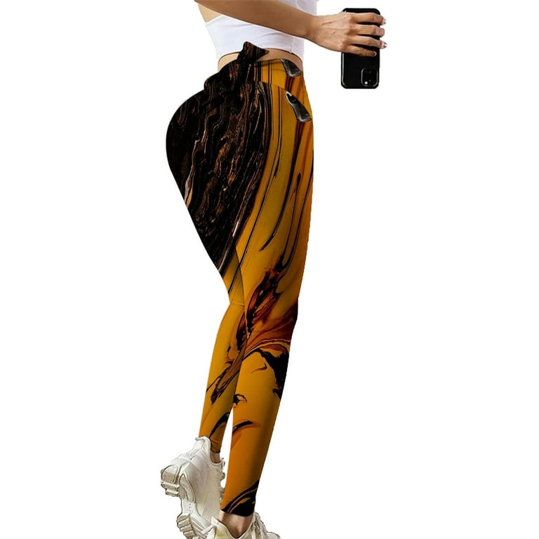 Bigersell Women Yoga Pants Yoga Full Length Pants Women Girls Leggings  Skinny Tie-dyed Printed High Waist Stretchy Tights Trouser Yoga Pants Curvy  Bootcut Yoga Pants for Ladies 