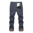 thumbnail image 1 of Bigersell Women's Bell Buttom Pants Full Length Pants Women's Insulated Bib Overalls Solid Color Pocket Trousers Snow Pants Pants with Elastic Waist for Ladies, 1 of 3
