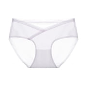 Bigersell Women's Boy Short Panties Clearance Open Crotch Panties Bikini Panty Style P-397 Spandex Shaping Panties Ladies Seamless Thong Briefs High Waist Women's Bikini Panties Gray L