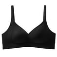 thumbnail image 1 of Bigersell Women's Bras Push up New Women's Bra Without Underwire Lightweight Breathable Underwear Sports Bra Lifting Bra Style F-1275 Black XL, 1 of 4