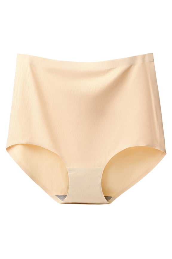 Women's Briefs Clearance Women's Panties Tangas Panty Style P-337 Spandex Shaping Panties High Waisted Thongs Ladies Briefs High Waist Women's Panties Beige 3Xl