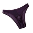 thumbnail image 1 of Bigersell Women's Exotic Underwear Clearance Lace Underwear G-Strings Panty Style P-355 Nylon Period Panties Thong Bikini Sets Ladies Briefs Mid Waist Women's Bikini Panties Purple One Size, 1 of 3