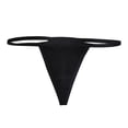 thumbnail image 1 of Bigersell Women's Exotic Underwear Clearance Period Underwear Women Plus Size High Cut Panty Style P-702 Cotton Boyshort Panties Thong Panties Briefs Mid Waist Women's Briefs Black L, 1 of 3