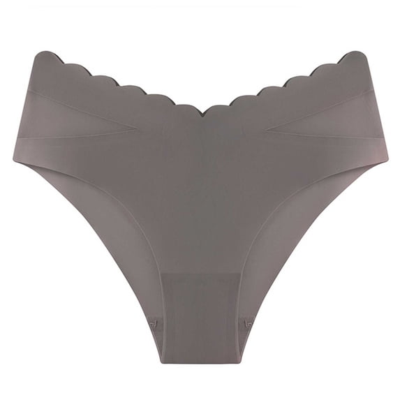 Bigersell Women's Exotic Underwear Clearance Womens Boxers Briefs Underwear Thong Panty Style P-99 Nylon Period Panties Thongs Ladies High Waist Briefs Mid Waist Women's Briefs Gray XL