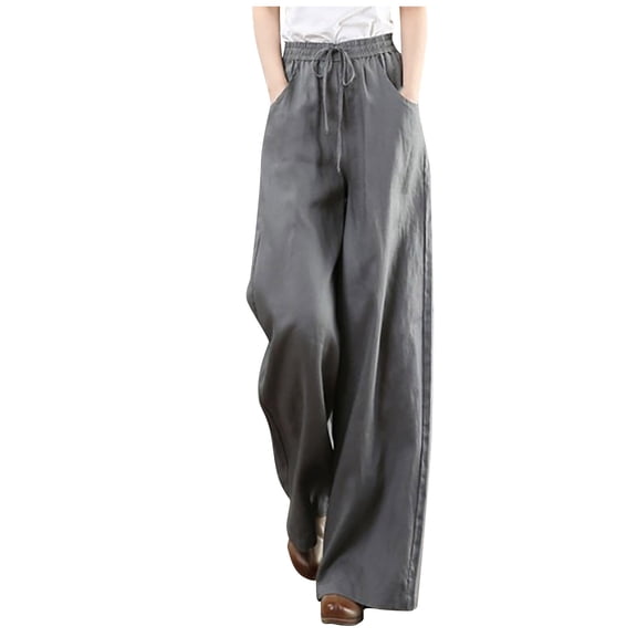 Bigersell Women's High Skinny Pants Full Length Pants Women's Fashion Trousers High Waist Wash Wide Leg Solid Color Pants Stretch Warm Jeggings for Ladies