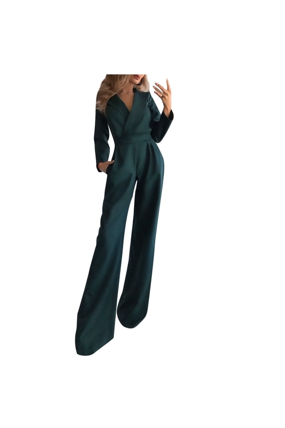 Women's High Tapered Jumpsuit Jumpsuit Jumpsuits For Women Sleeveless Pocket Solid Color Loose Straight Pants Fashion Romper Pants Ladies' Stretch Juniors Jumpsuits