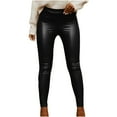 thumbnail image 1 of Bigersell Women's High Waist Pants Full Length Pants Fashion Women Fall Casual Solid Trousers High Waist Leggings Pants Baggy Pants for Ladies, 1 of 7