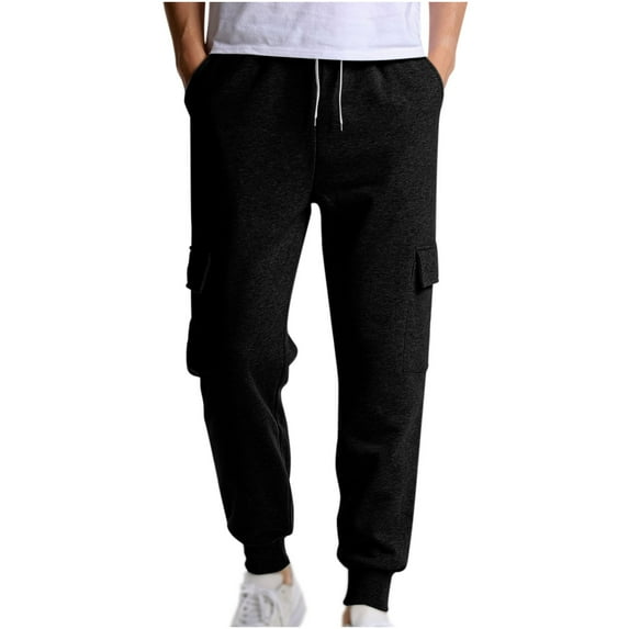 Bigersell Women's High Waist Pants Full Length Pants Men And Women Can Wear Solid Color Drawstring Jogging Trousers Ladies' Stretch Juniors Pants