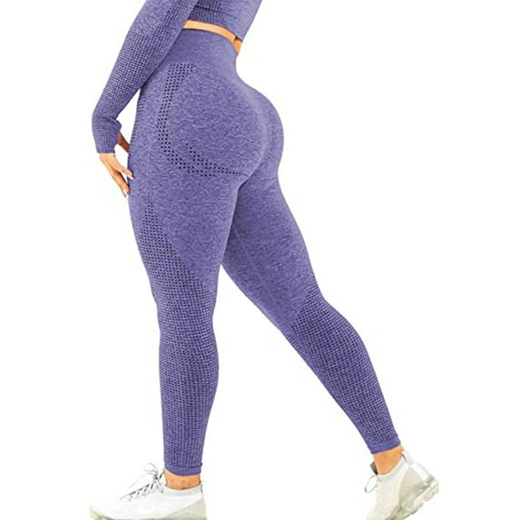 Bigersell Women's High Waist Pants Full Length Pants Women's Pure Color Hip-lifting Sports Fitness Running High-waist Yoga Pants Ladies' Bell Buttom Pants