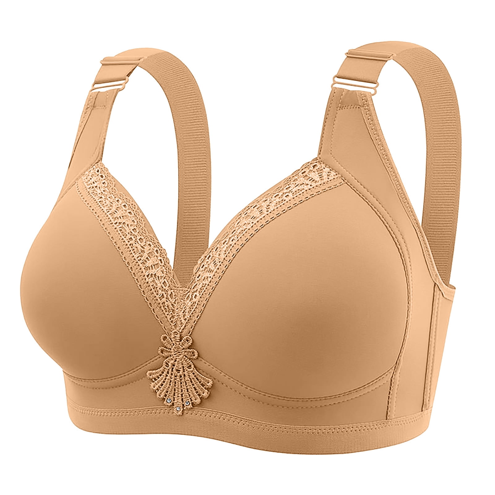 Bras for Large Breasted Women Full Coverage Wire-Free T-Shirt Bra
