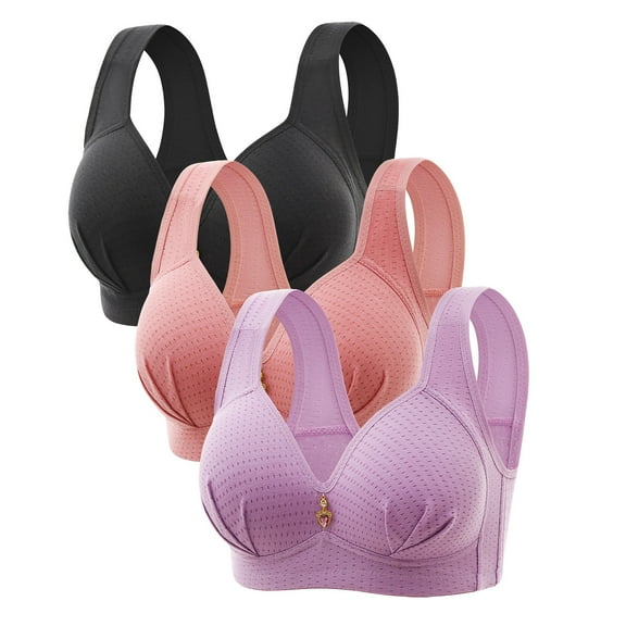 Bigersell Women's Push up Bras Trendy Woman's Embroidered Seamless Comfortable Breathable Bra Underwear No Underwire Lifting Bra Style F-1280 Wine 38