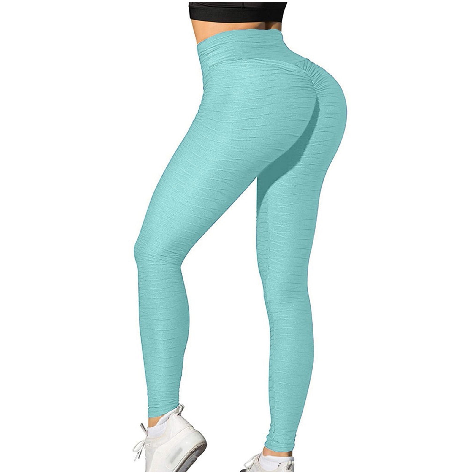 Jean Look Leggings For Women High Waist Tummy Control With Back