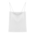 thumbnail image 1 of Bigersell Women's Spaghetti Strap Bra Women Tank Tops Padded Shape Women Camisole Feminino Tops Tall Size Sports Bra, Style 7290, White, 1 of 4